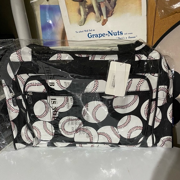 NGil Baseball Patterned Duffle Bag - Picture 2 of 4